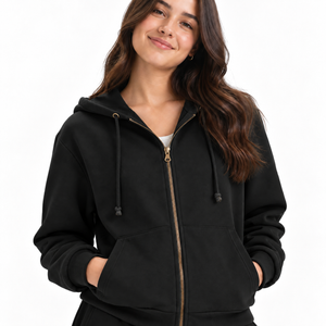 Fleece Zip Up Hoodie