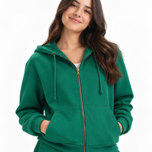 Fleece Zip Up Hoodie