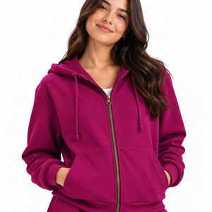 Fleece Zip Up Hoodie