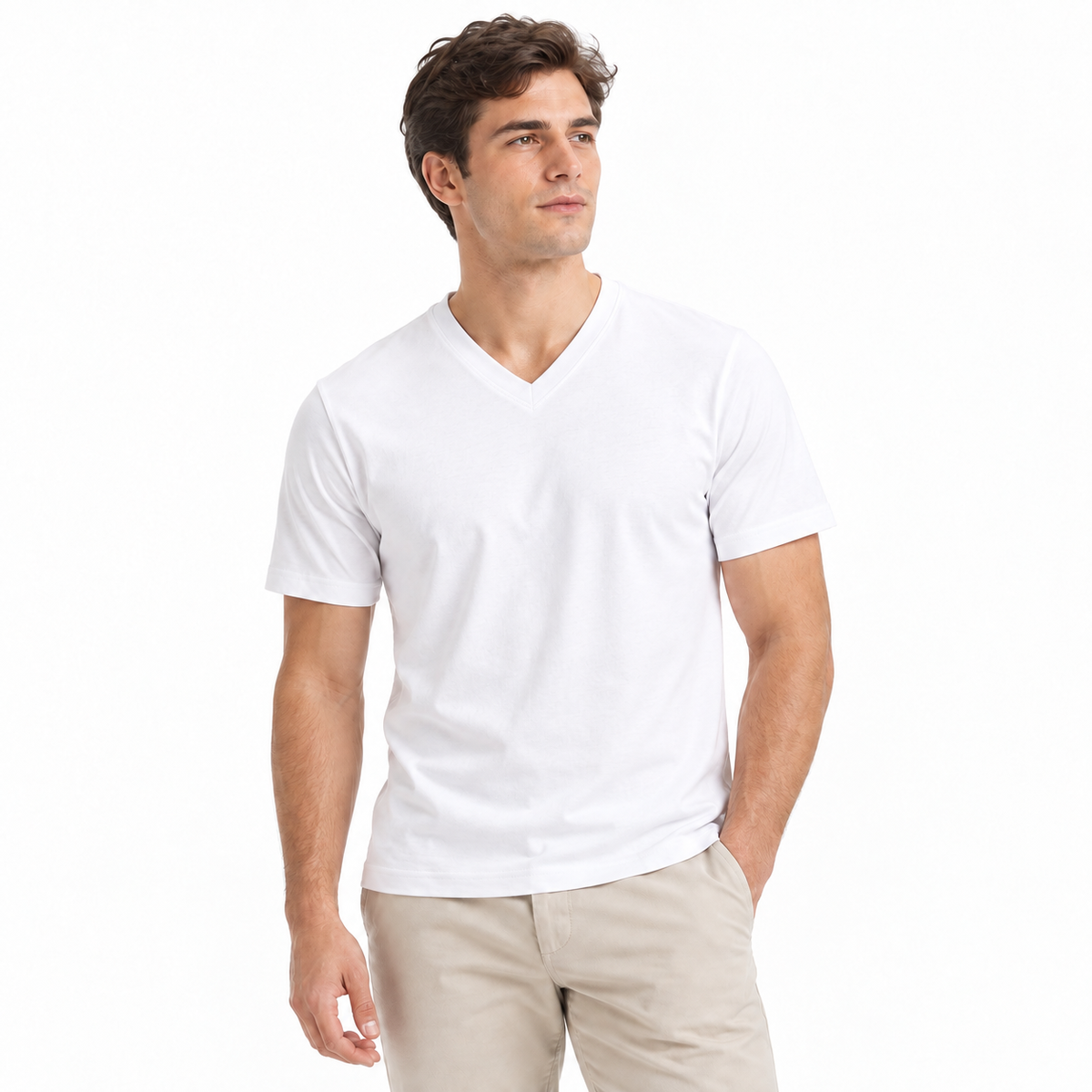 Men´s Basics V Neck T Shirt