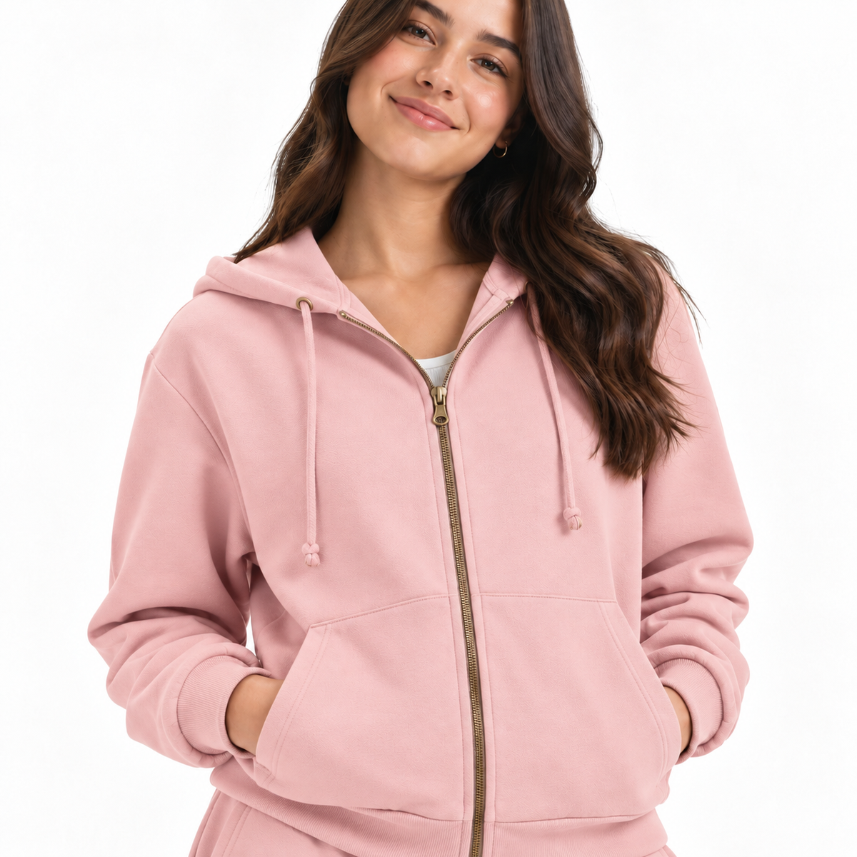 Fleece Zip Up Hoodie