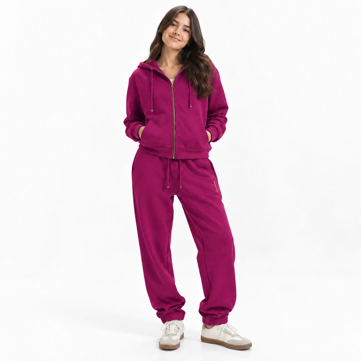 Fleece Zip Up Hoodie