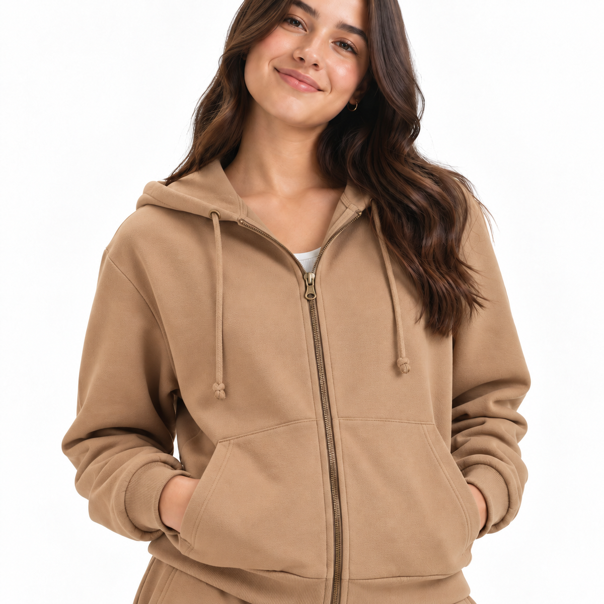 Fleece Zip Up Hoodie