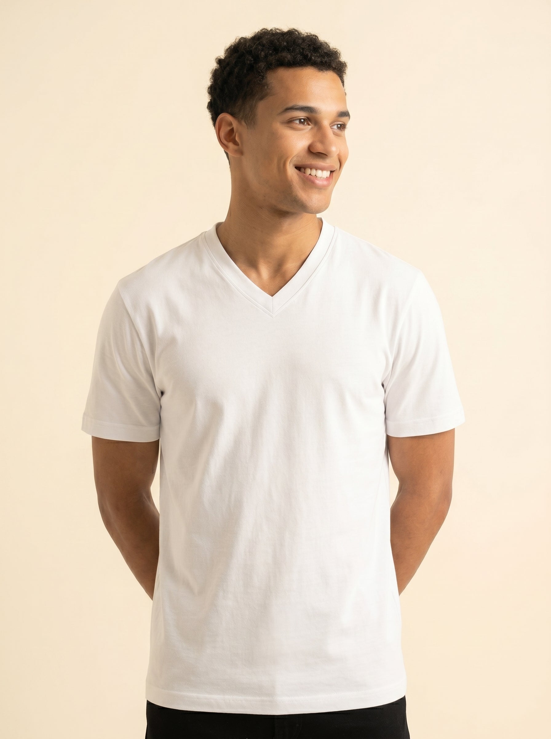 Men´s Basics V Neck T Shirt