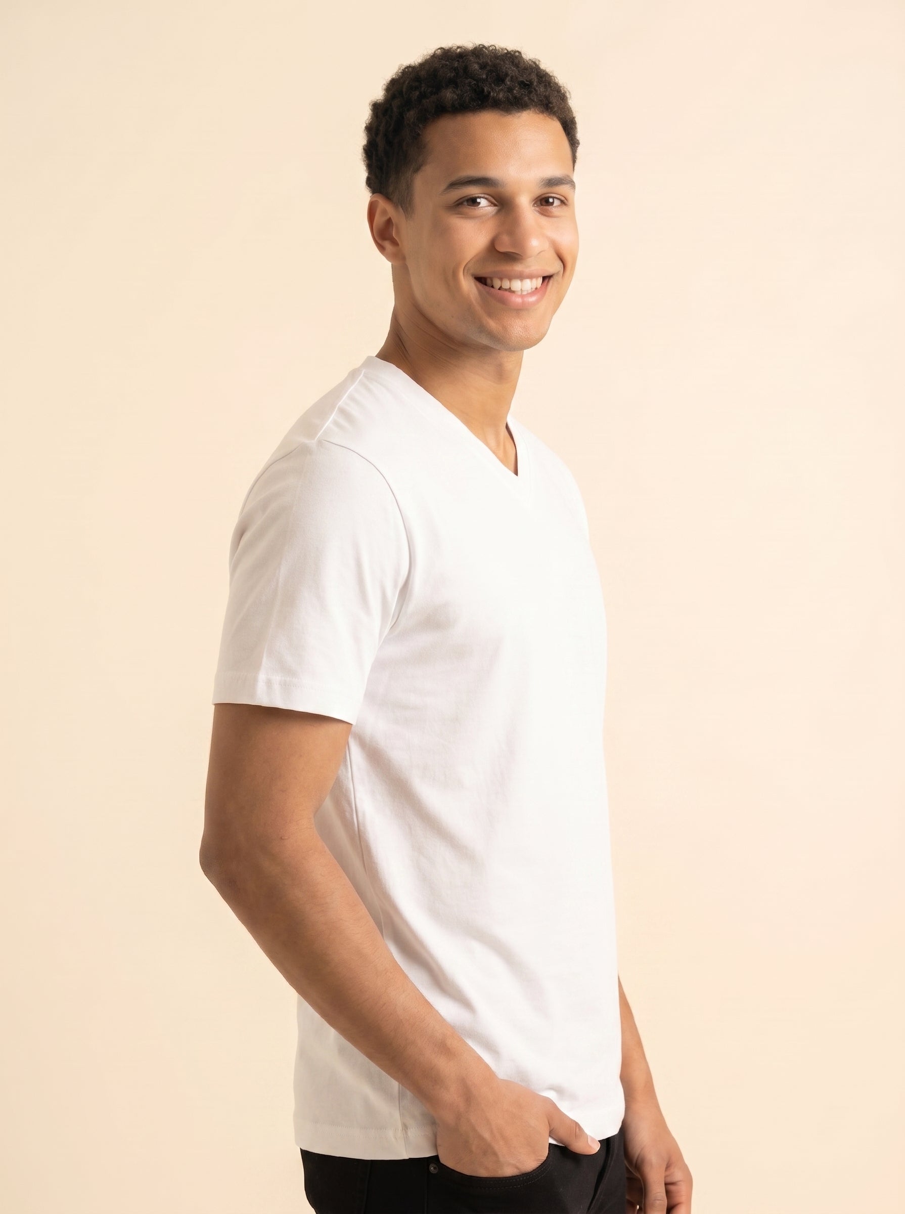 Men´s Basics V Neck T Shirt