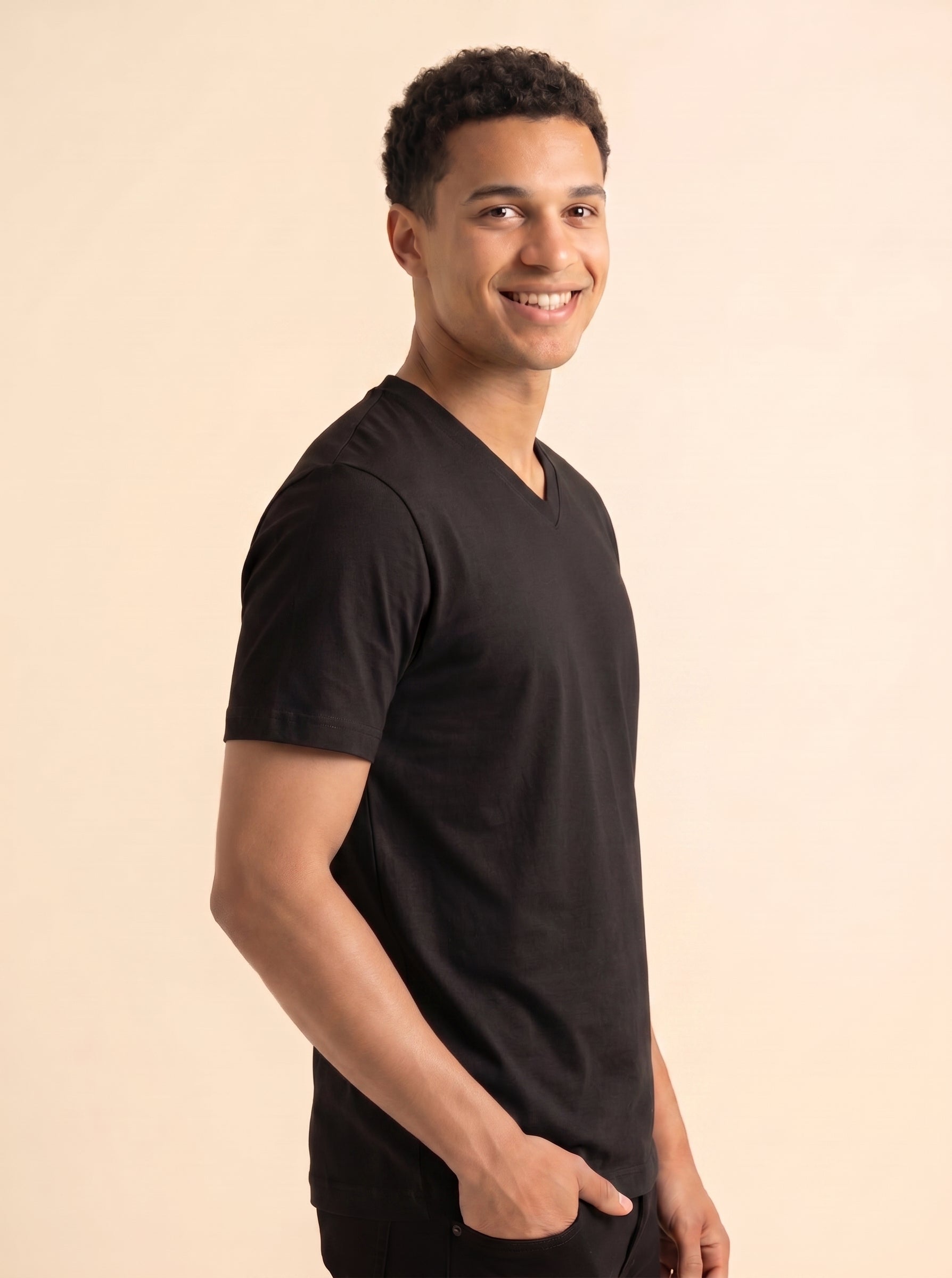 Men´s Basics V Neck T Shirt